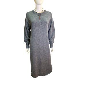 Velvet By Graham & Spencer Gray Knit Sweater Dress Size S Revolve Wool Blend EUC